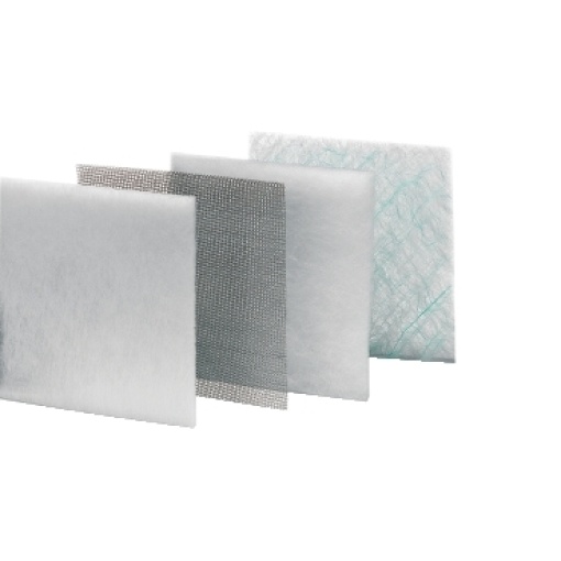 Greasy amb. filter for outlet grille or fan cut-out 125x125mm ext dim 170x150mm