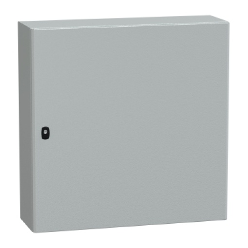 Spacial S3D plain door wo mount.plate. H800xW800xD250.IP66 IK10 RAL7035.