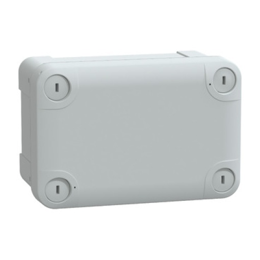 Caixa ABS IP66 IK07 RAL7035 Int.H125W80D65 Ext.H138W93D72 Cobertura opaca H20