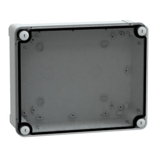 ABS box IP66 IK07 RAL7035 Int.H225W175D80 Ext.H241W194D87 Transp.cover H20