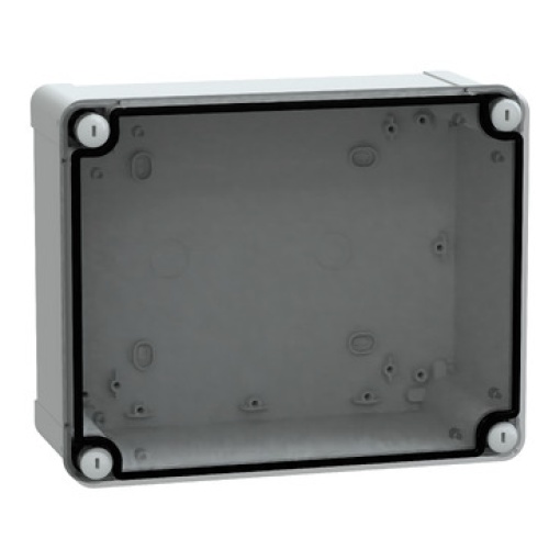 ABS box IP66 IK07 RAL7035 Int.H225W175D100 Ext.H241W191D128 Transp.cover H20