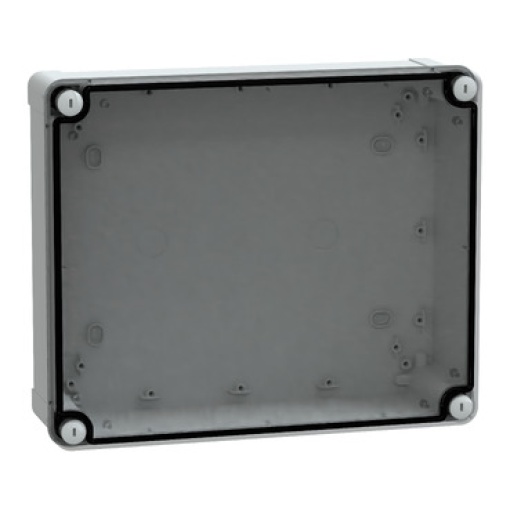 ABS box IP66 IK07 RAL7035 Int.H275W225D80 Ext.H291W241D88 Transp.cover H20