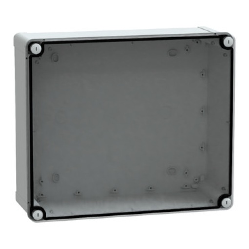 ABS box IP66 IK07 RAL7035 Int.H325W275D120 Ext.H341W291D128 Transp.cover H20