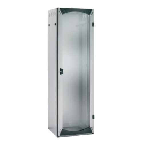 Floor-Standing Cabling Rack 42U W800D800 Fixed 19" Glazed Door R7035