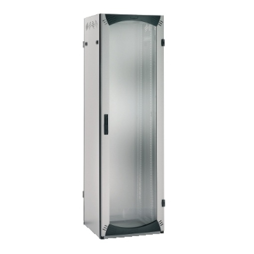 Bastidor de Cablagem de Montagem no Piso 42U W600D600 Porta Plana Fixa de 19" R7035