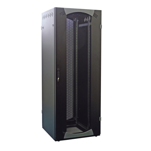 Floor-Standing Cabling Rack 42U W800D800 Fixed 19" Glazed Door R9011