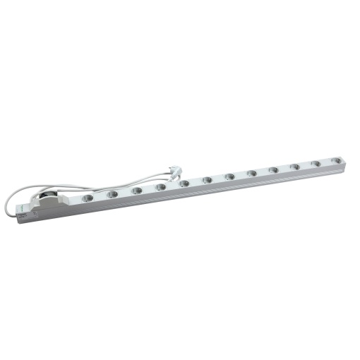 Actassi - vertical power distribution rail - 12 socketscircuit breaker VDE