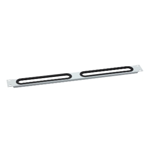 Actassi - 19" front panel 1U with cable gland - RAL7035