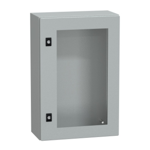 Spacial CRN tspt door wo mount.plate. H600xW400xD200 IP66 IK08 RAL7035..