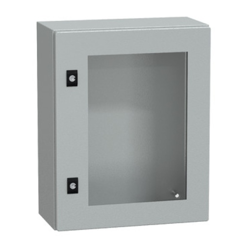 Spacial CRN tspt door wo mount.plate. H500xW400xD200 IP66 IK08 RAL7035..