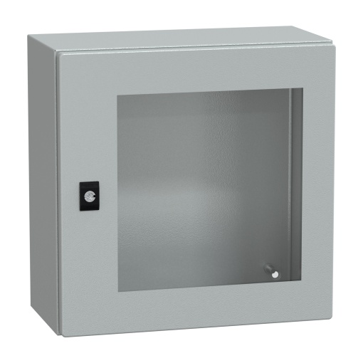 Spacial CRN tspt door wo mount.plate. H400xW400xD200 IP66 IK08 RAL7035..