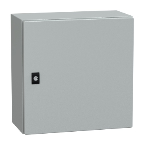 Spacial CRN plain door with mount.plate. H400xW400xD200 IP66 IK10 RAL7035..