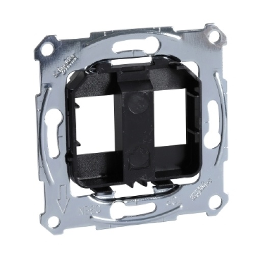 M-Elegance - Suporte para centros de tomada RJ45 para ligadores - Alumínio