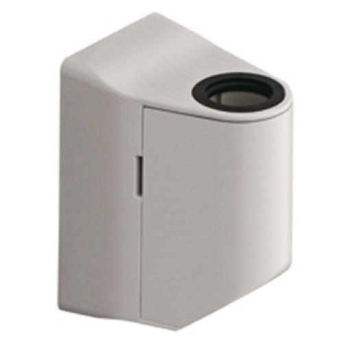 Suporte de montagem, Harmony XVM, tubo de suporte em alumínio de 22 mm, com suporte de plástico, branco, para 45 mm