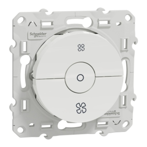 Odace - Comutador de controlo VMC cSTOP - 6A - Branco
