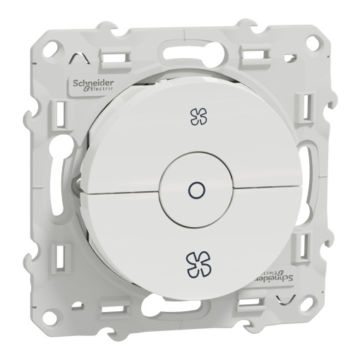 Odace - Comutador de controlo VMC cSTOP - 6A - Branco