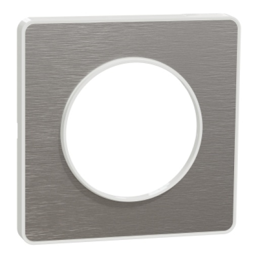 Odace Touch - Quadro simples - Alumínio escovadoBranco