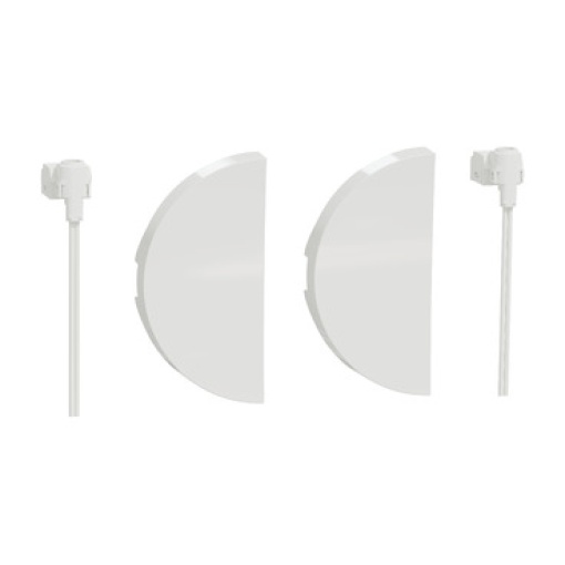Odace - Tecla dupla cLED - Branco