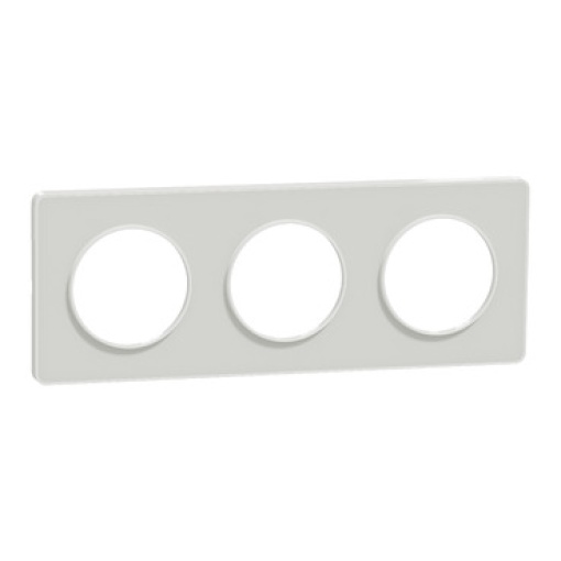 Odace Touch - Quadro vert.horiz. 3 elementos - Branco translúcidoBranco