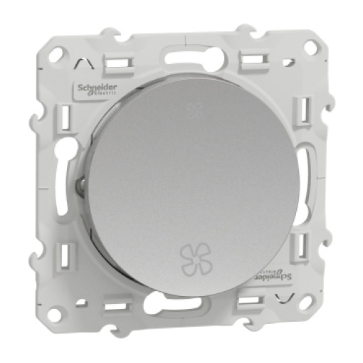 Odace - Comando de ventilação - 10AX - Alumínio