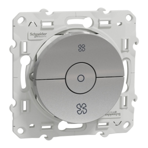 Odace - Comando de ventilação - 6AX - Alumínio