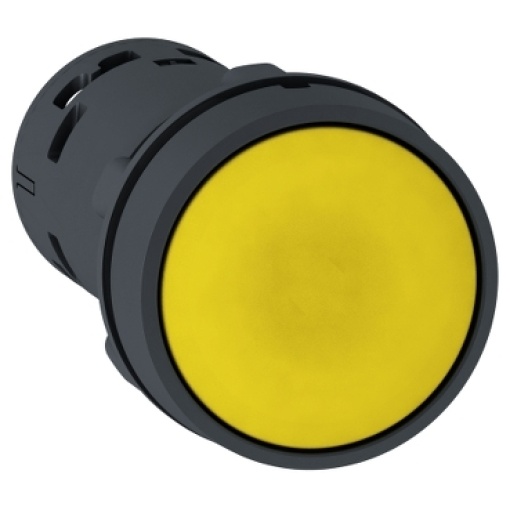 Pulsador rasante amarelo   na