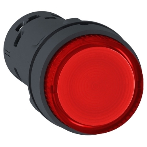 Botão de pressão iluminado - botão de pressão com led - botão de pressão vermelho na 24v