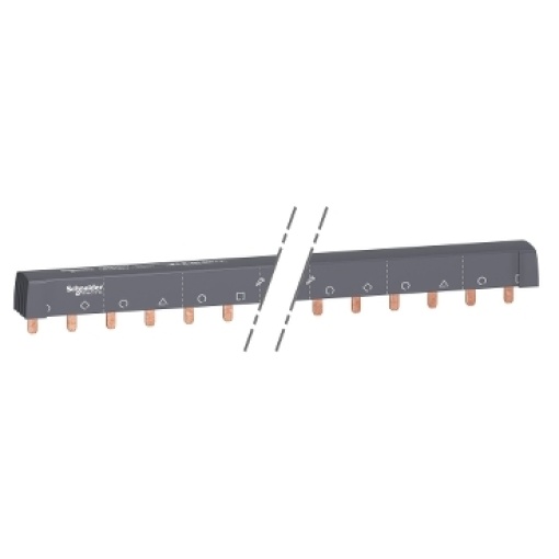Acti9 - comb busbar - 3LN balanced - 18 mm pitch - 24 modules - 100 A