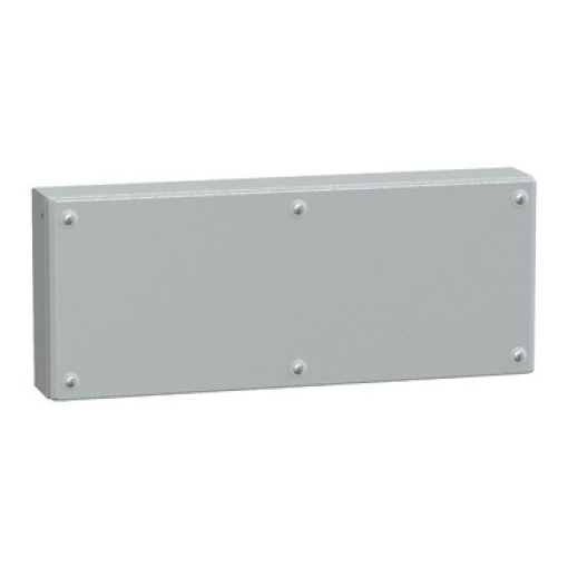 Metal industrial box plain door H200xW500xD80 IP66 IK10 RAL 7035