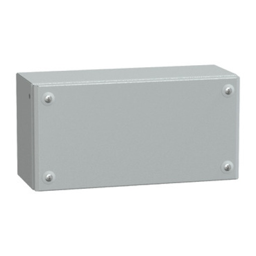 Metal industrial box plain door H150xW300xD120 IP66 IK10 RAL 7035