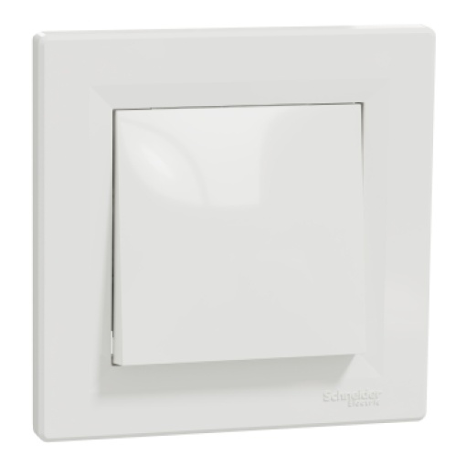 Comutador de escada, Asfora, 10A, ligadores automáticos, Branco