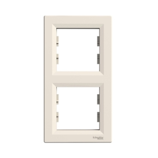 Asfora - Quadro vertical 2 elementos - Creme