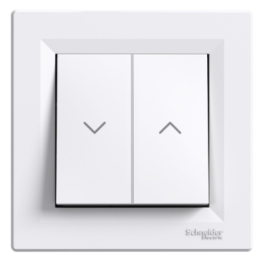 Asfora - Interruptor de estores - 10A - Branco