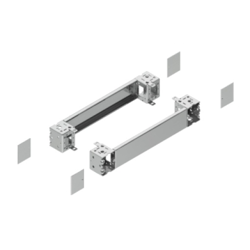 Spacial - plain front panel plinth W800 H100 stainless steel 304L