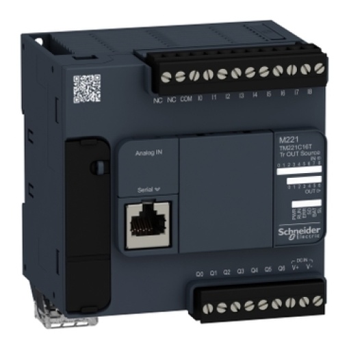 Controlador M221 16 ES do tipo transistor PNP