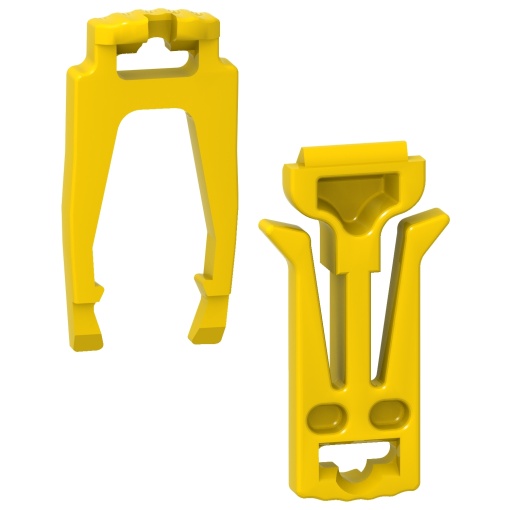 Acti9 iC60 - Bolsa de 10 clips de fixação de calha DIN