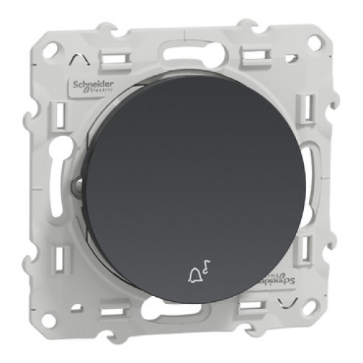 Odace - Botão de pressão - 10AX - Antracite