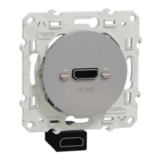 Odace - Tomada HDMI tipo A - Alumínio