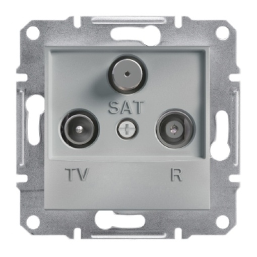 Asfora - Tomada TVRSAT terminal - 1db - Alumínio