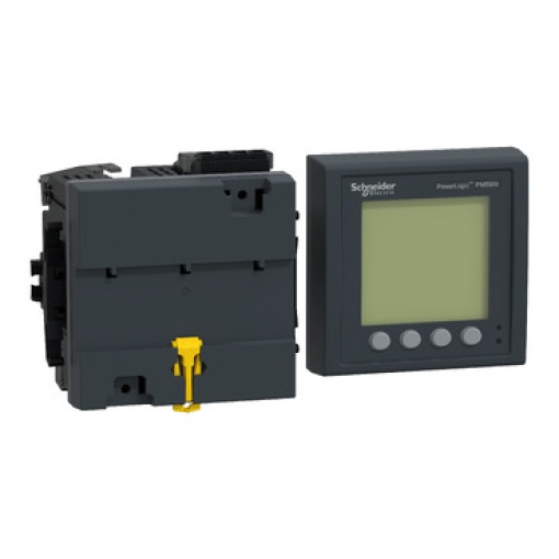 PM5563 Meter, 2 ethernet, up to 63th H, 1,1M 4DI2DO 52 alarms, w remote display