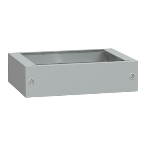 Polyester glassreinf. plinth for encl. PLAT76 front opening IP44-IK10 RAL7035