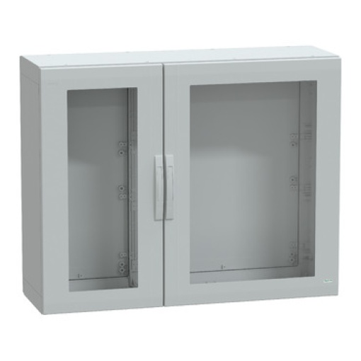 Floor standing encl. polyester vers.PLA compl.sealed 1000x1250x420 IP65 glazed