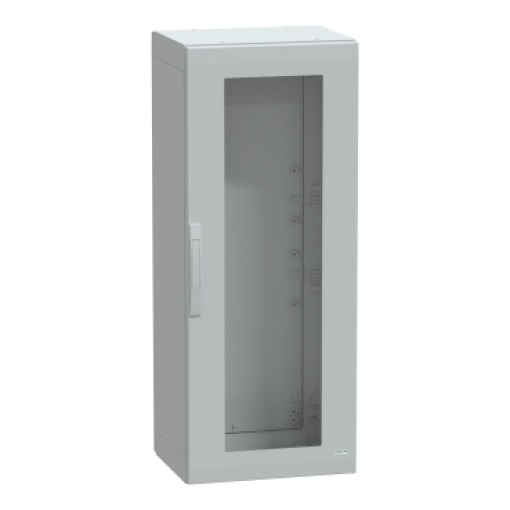 Floor standing encl. polyester vers.PLA compl.sealed 1250x500x420 IP65 glazed