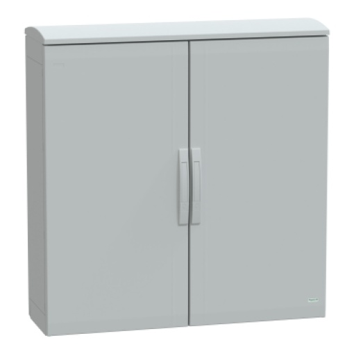 Floor standing encl. polyester vers.PLAT open top w canopy 1000x1000x320 IP44