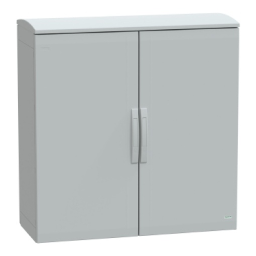 Floor standing encl. polyester vers.PLAT open top w canopy 1000x1000x420 IP44