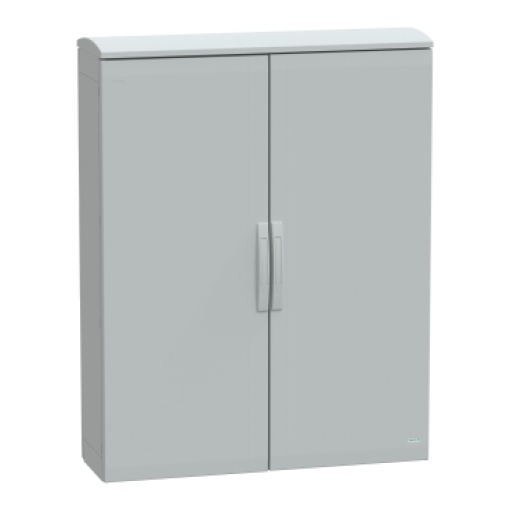 Floor standing encl. polyester vers.PLAT open top w canopy 1250x1000x320 IP44