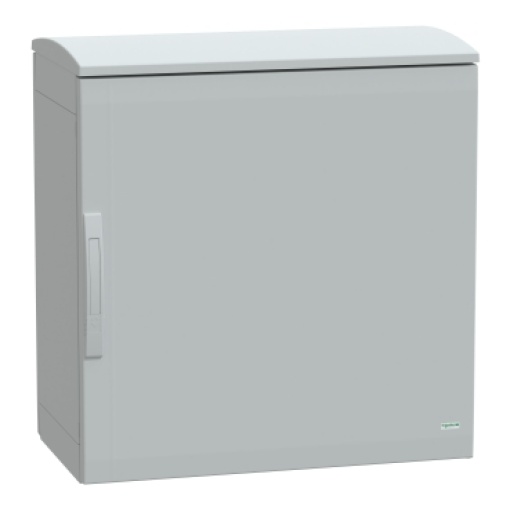Floor standing encl. polyester vers.PLAT open top w canopy 750x750x420 IP44