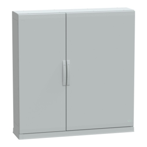 Floor standing encl.polyester vers.PLAZ wplinth open bottom 1250x1250x320 IP54
