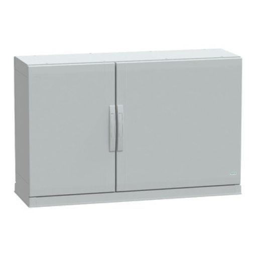 Floor standing encl.polyester vers.PLAZ wplinth open bottom 750x1250x420 IP54