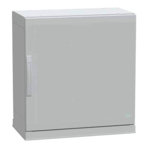 Floor standing encl.polyester vers.PLAZ wplinth open bottom 750x750x420 IP54